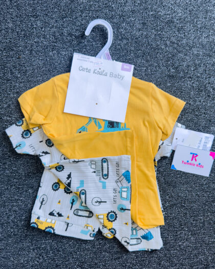 Grey Baby Boys 3pcs Set