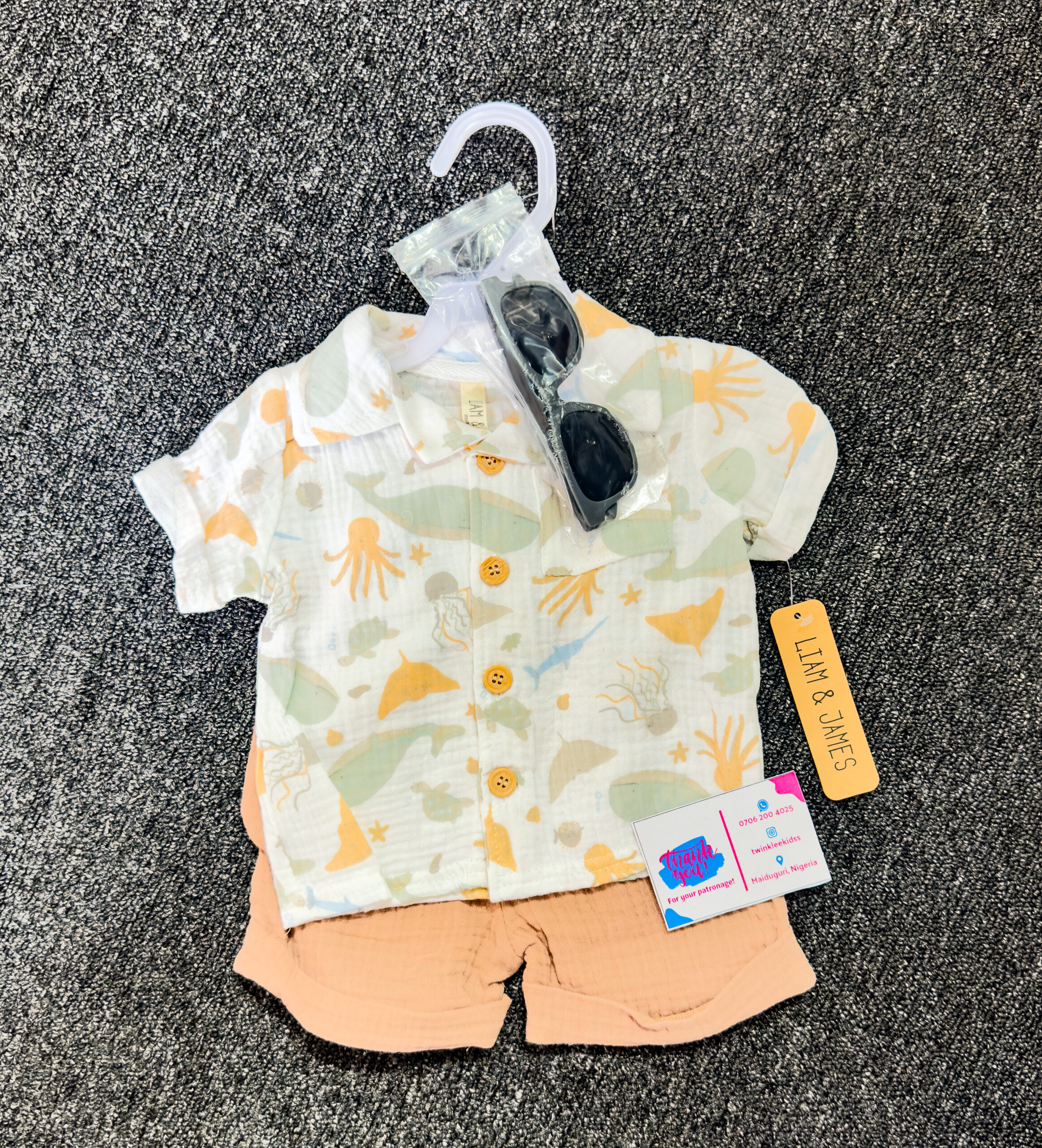 Brown Baby Boys 2pcs Set