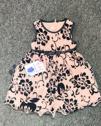 Pink and Black Princess Girls Dress