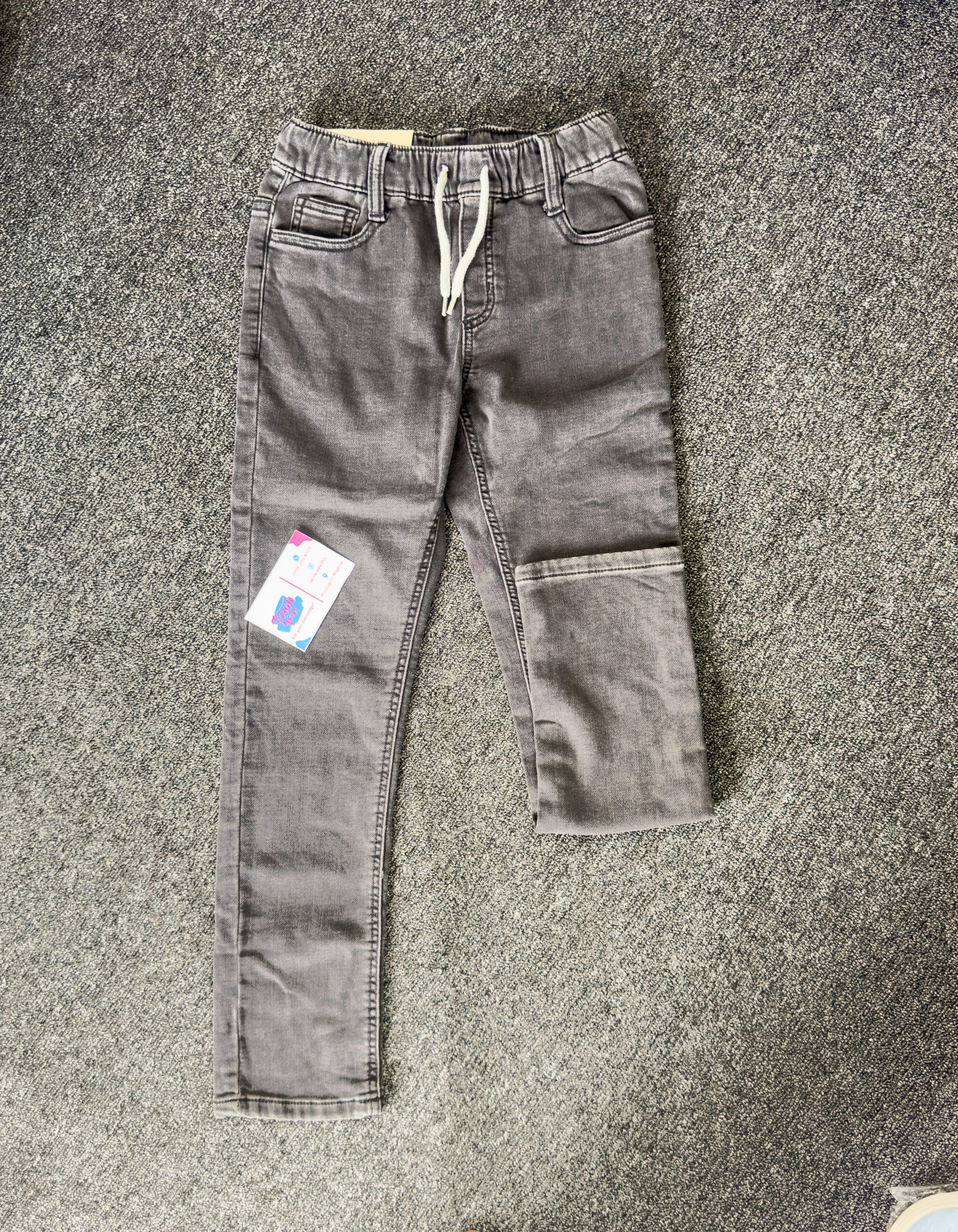M&S Stock Black Boys Jeans