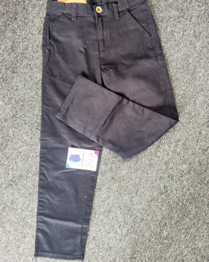 Black Denim Chinos Boys Trouser