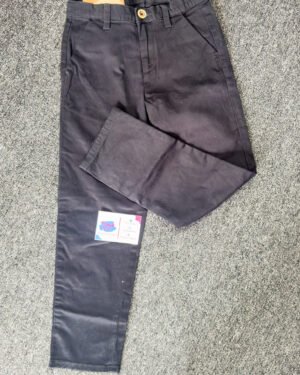 Black Denim Chinos Boys Trouser