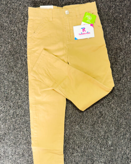 Brown Denim Chinos Boys Trouser