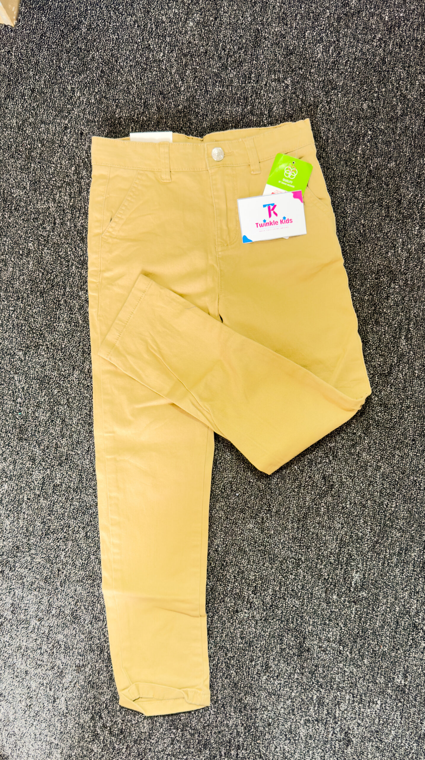 Brown Denim Chinos Boys Trouser