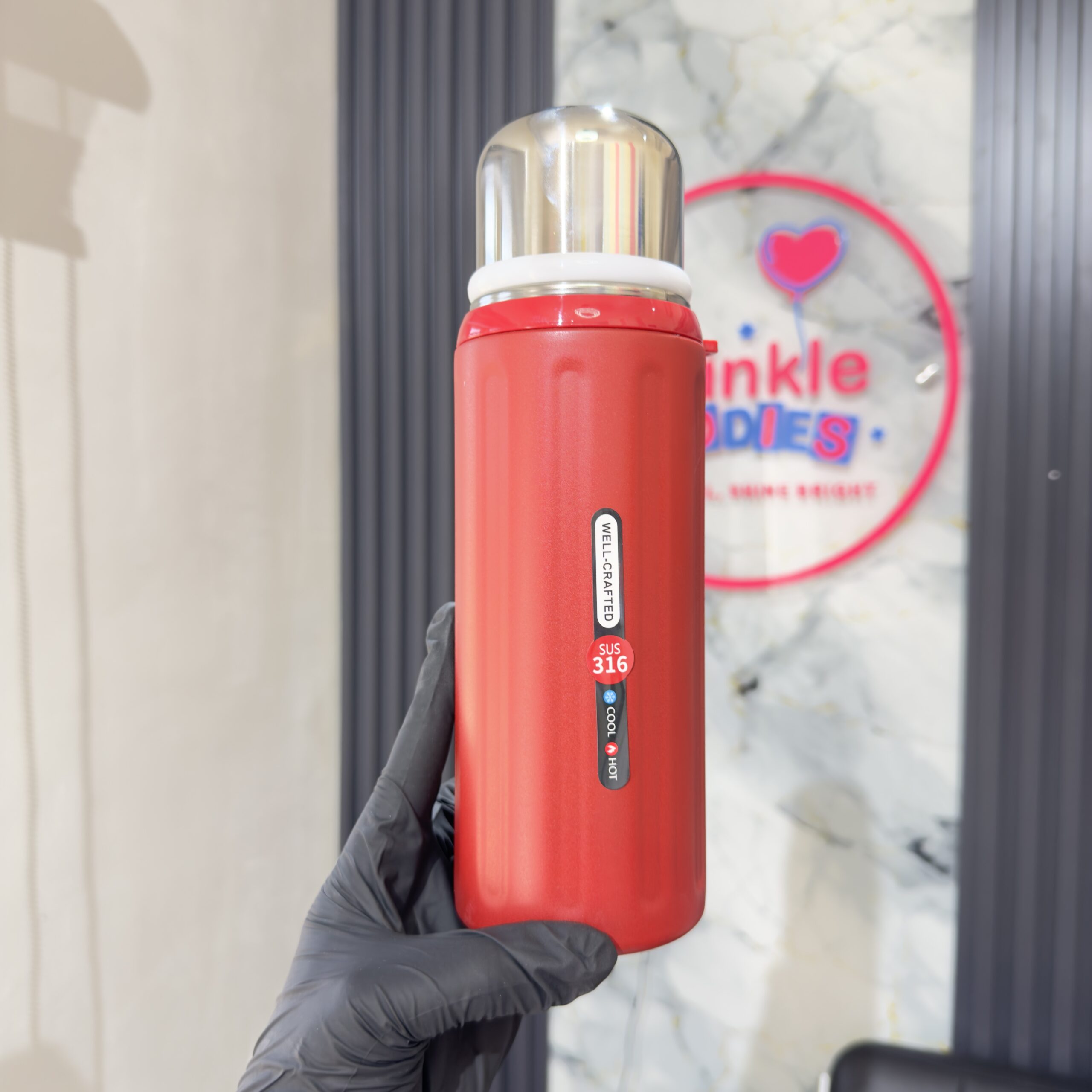 Insulated Red Boys Water Flask