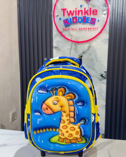 Blue and Yellow 14 Boys Trolley School Bag