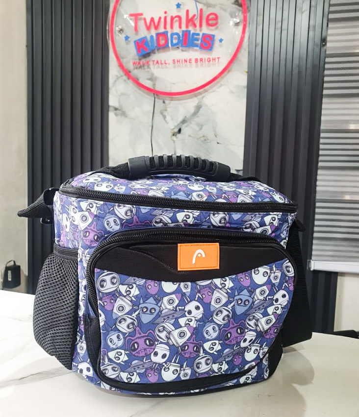 Pink and Blue Girls Lunch Bag