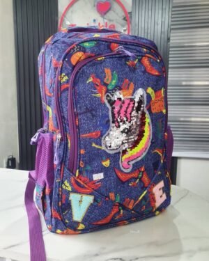 Big Multicolour Girls School Bag