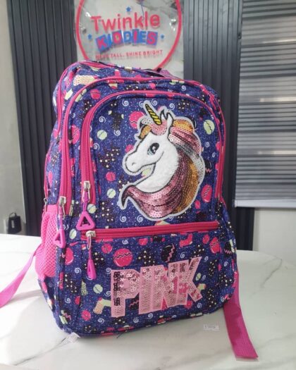 Big Pink Girls School Bag