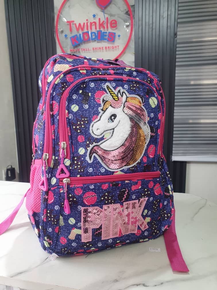 Big Pink Girls School Bag