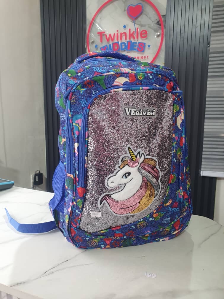 Big Multicolour Girls School Bag