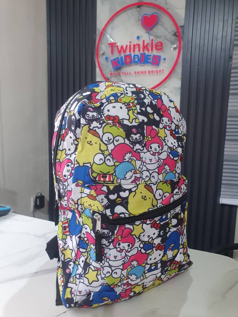 Big Multicolour Girls School Bag