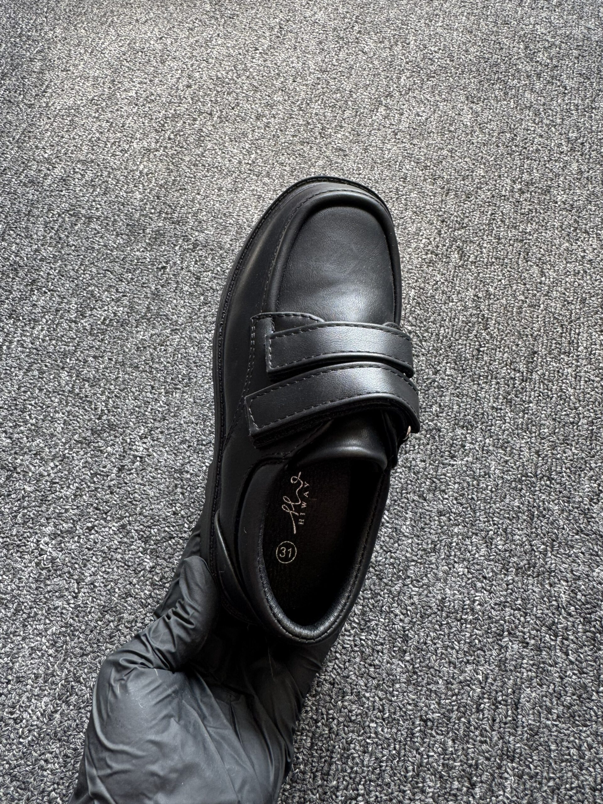 Style 7 Boys Half Covered School Shoe