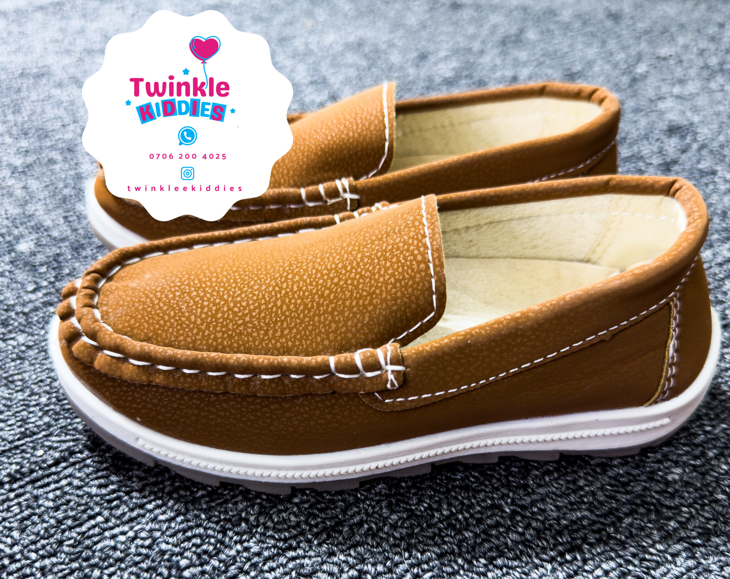 Boys Full Brown Corporate Loafers