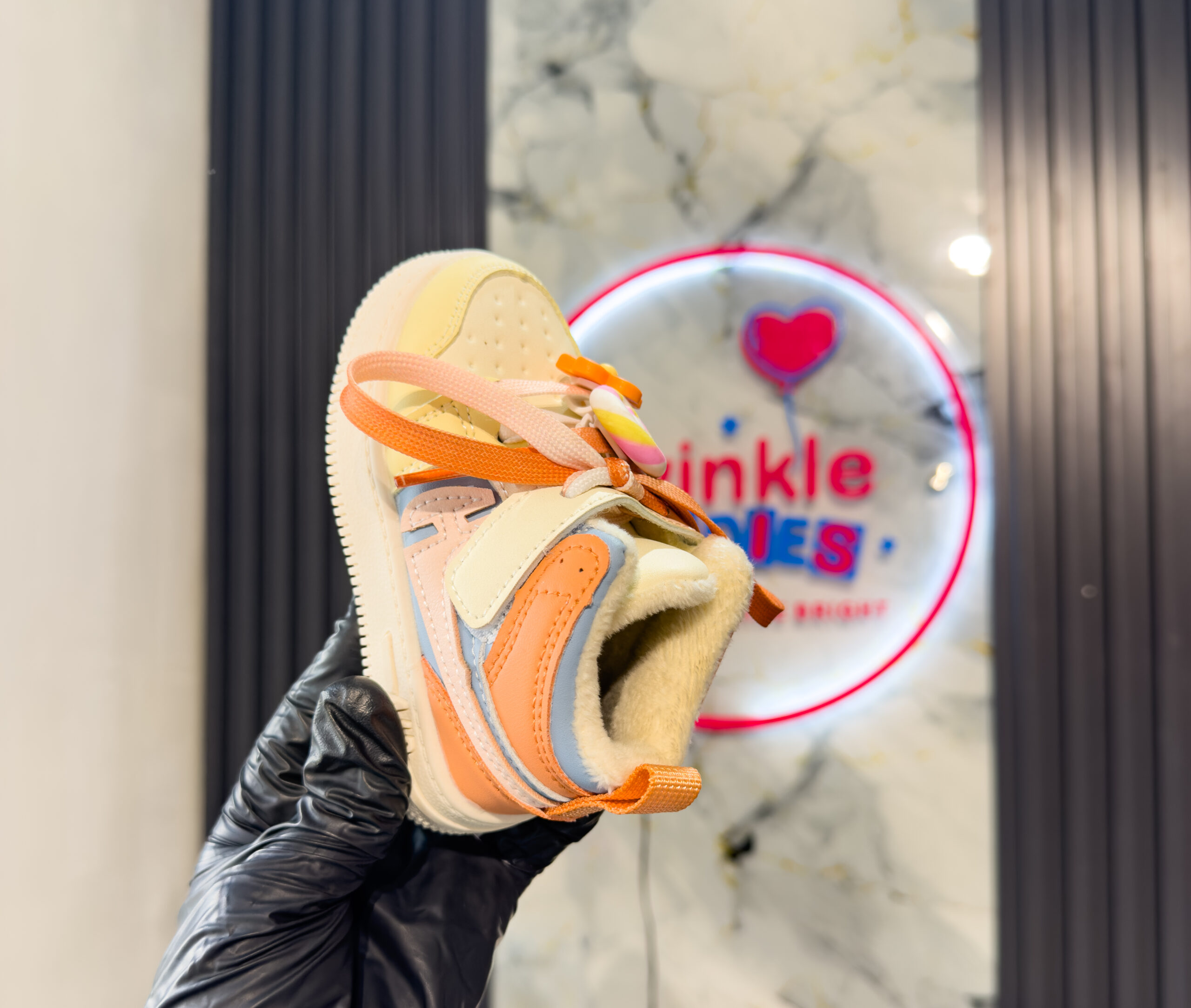 Toddler Orange Girls Sneakers