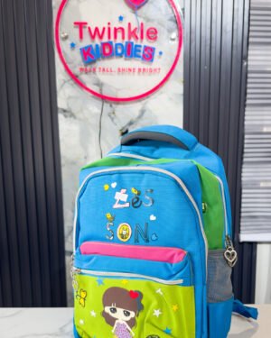 Big Green & Blue Girls School Bag
