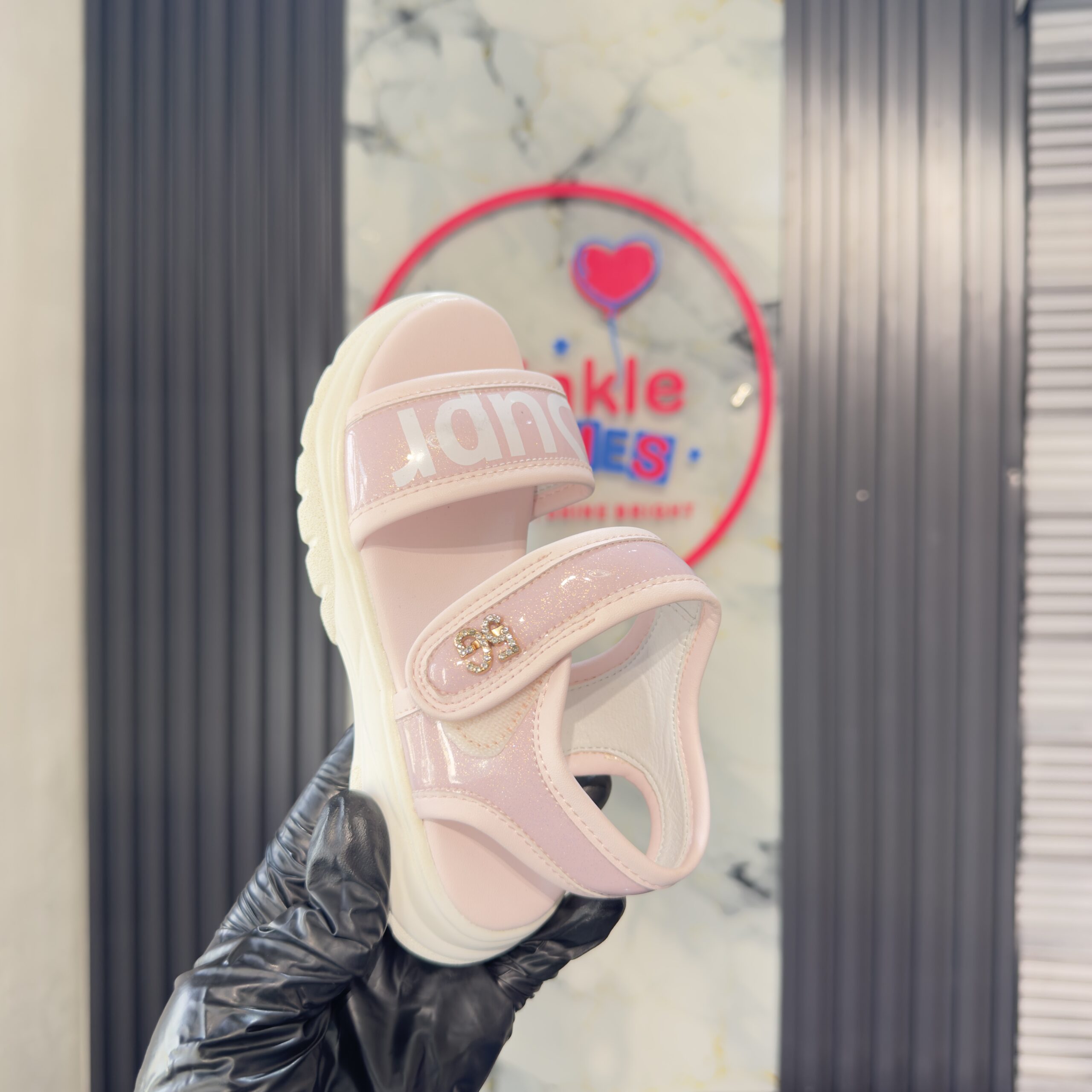 Pepperdem Pink Big Girls Sandals