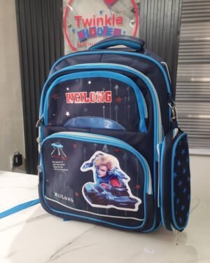 Big Dark Blue Boys School Bag