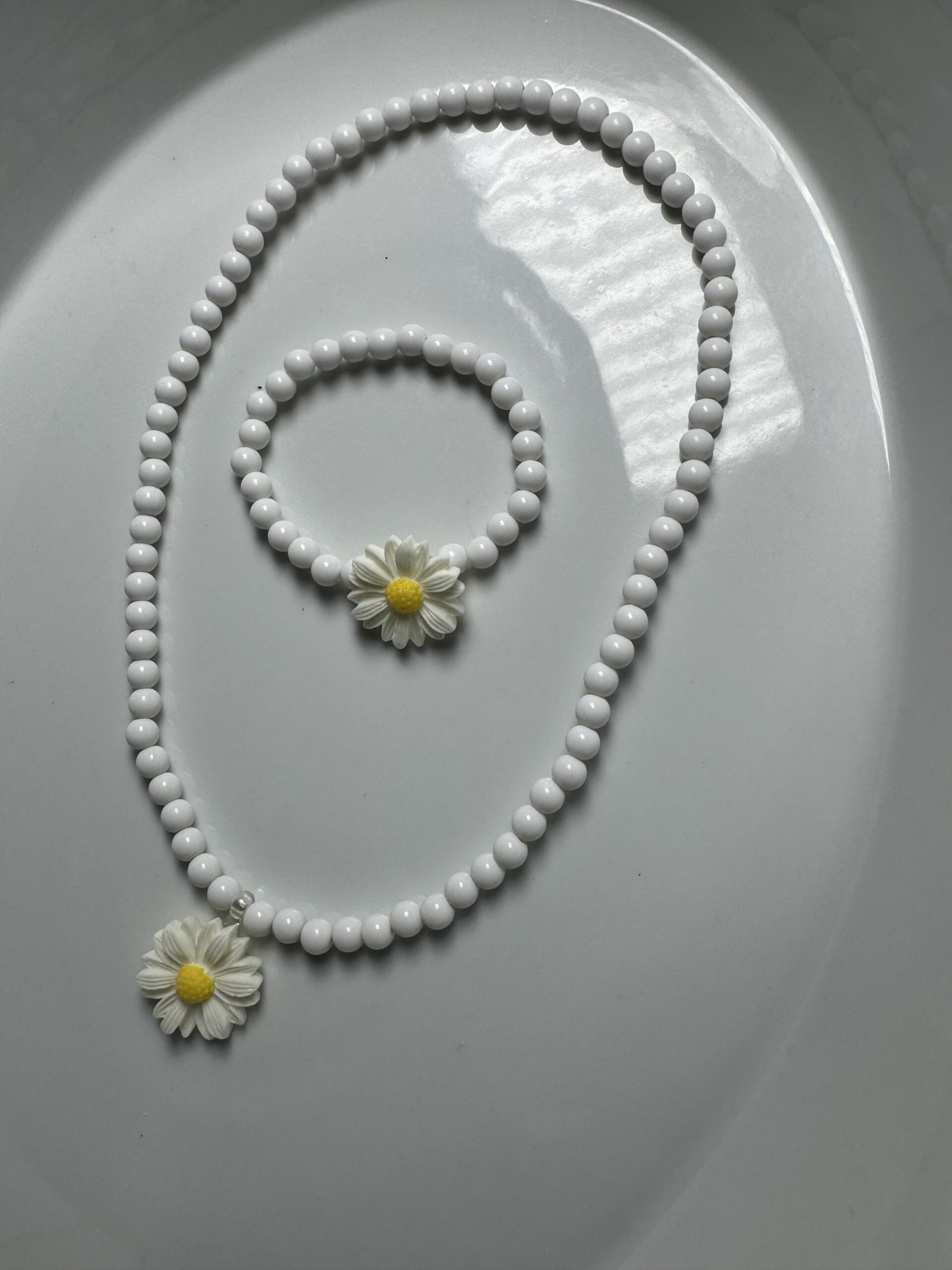 Girls Multicolour 2pcs Beads Necklace Set - Image 4