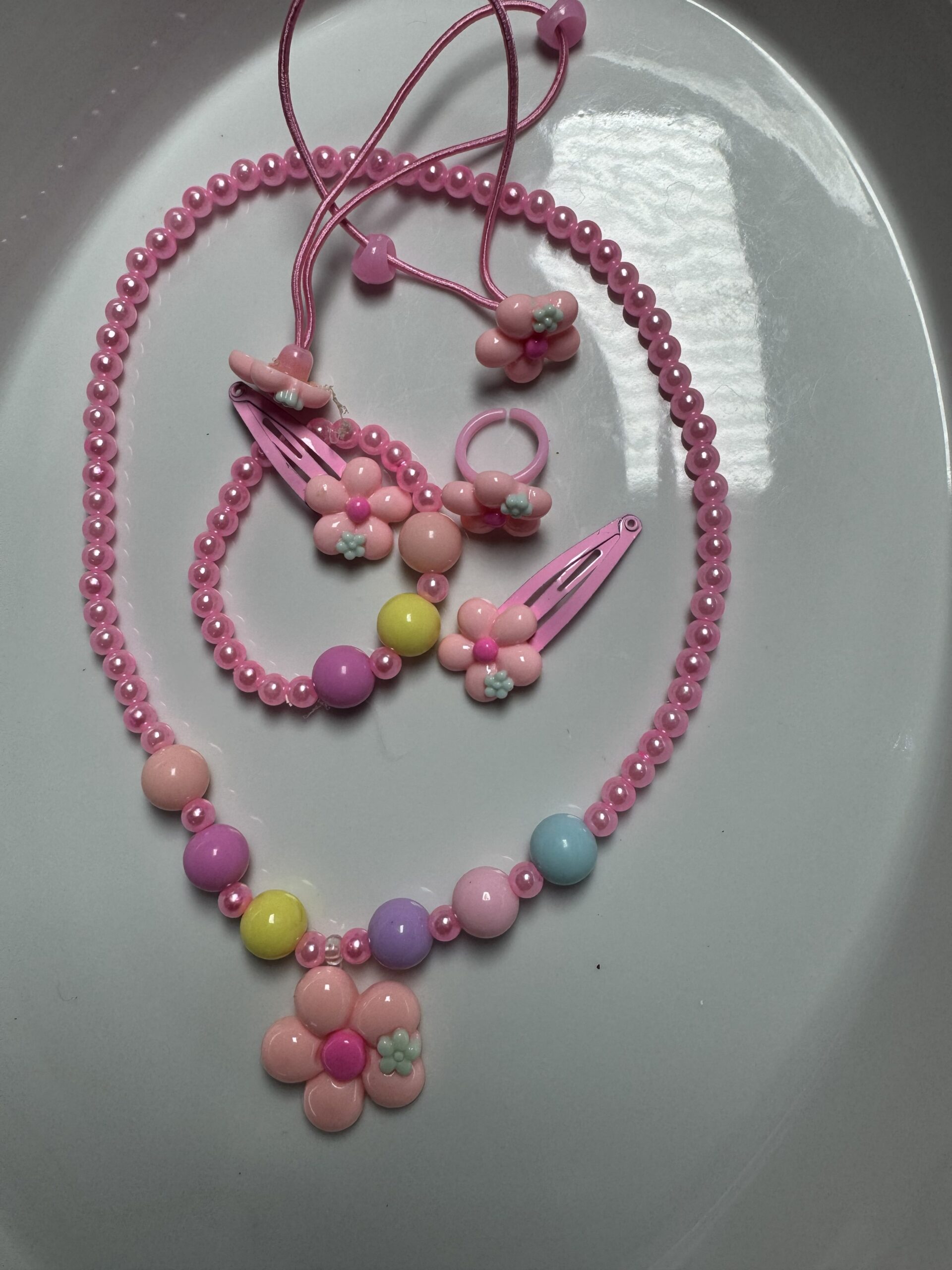 Girls Multicolour Fairy Tale Princess Necklace Set - Image 2