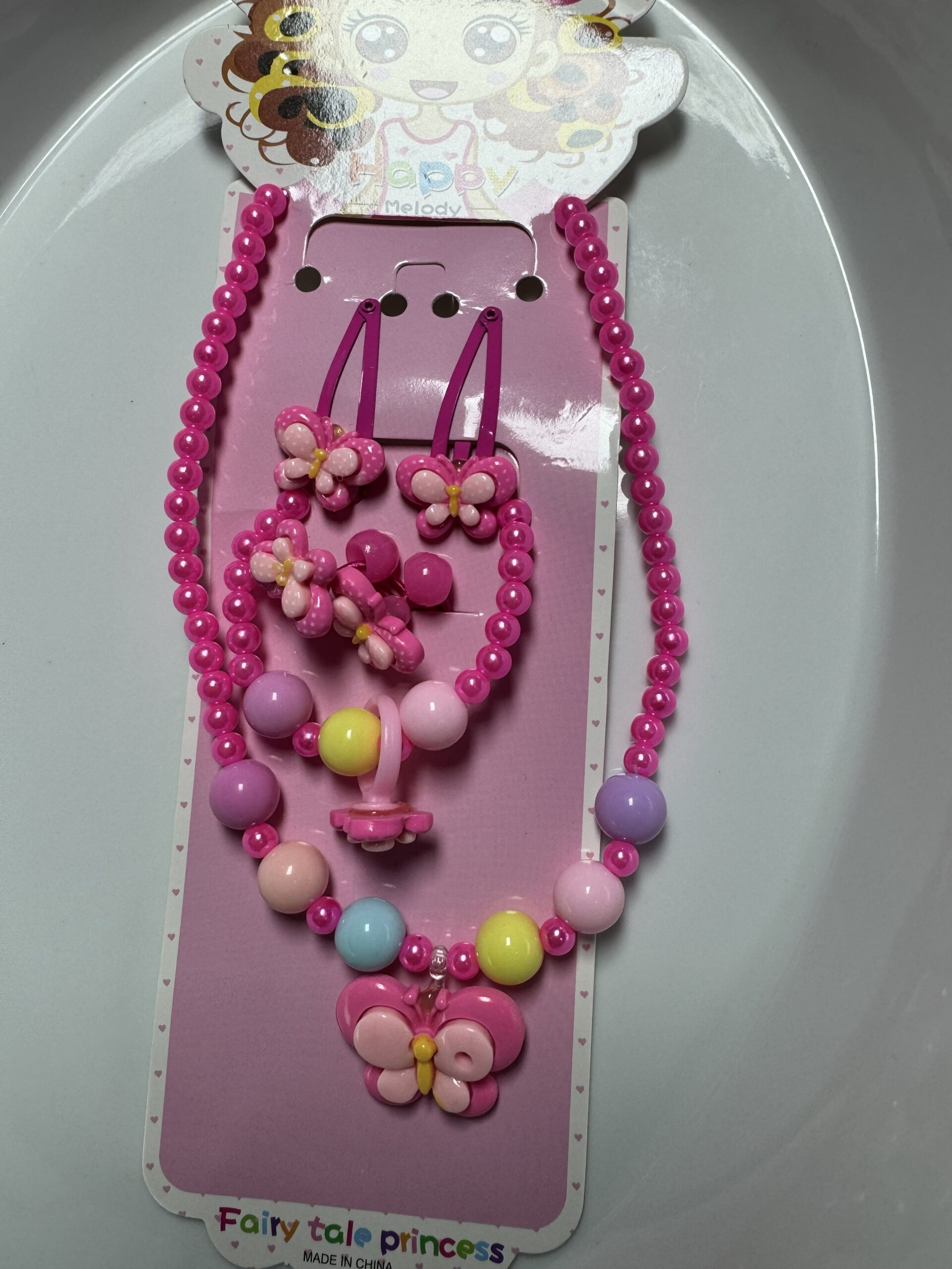 Girls Multicolour Fairy Tale Princess Necklace Set - Image 3