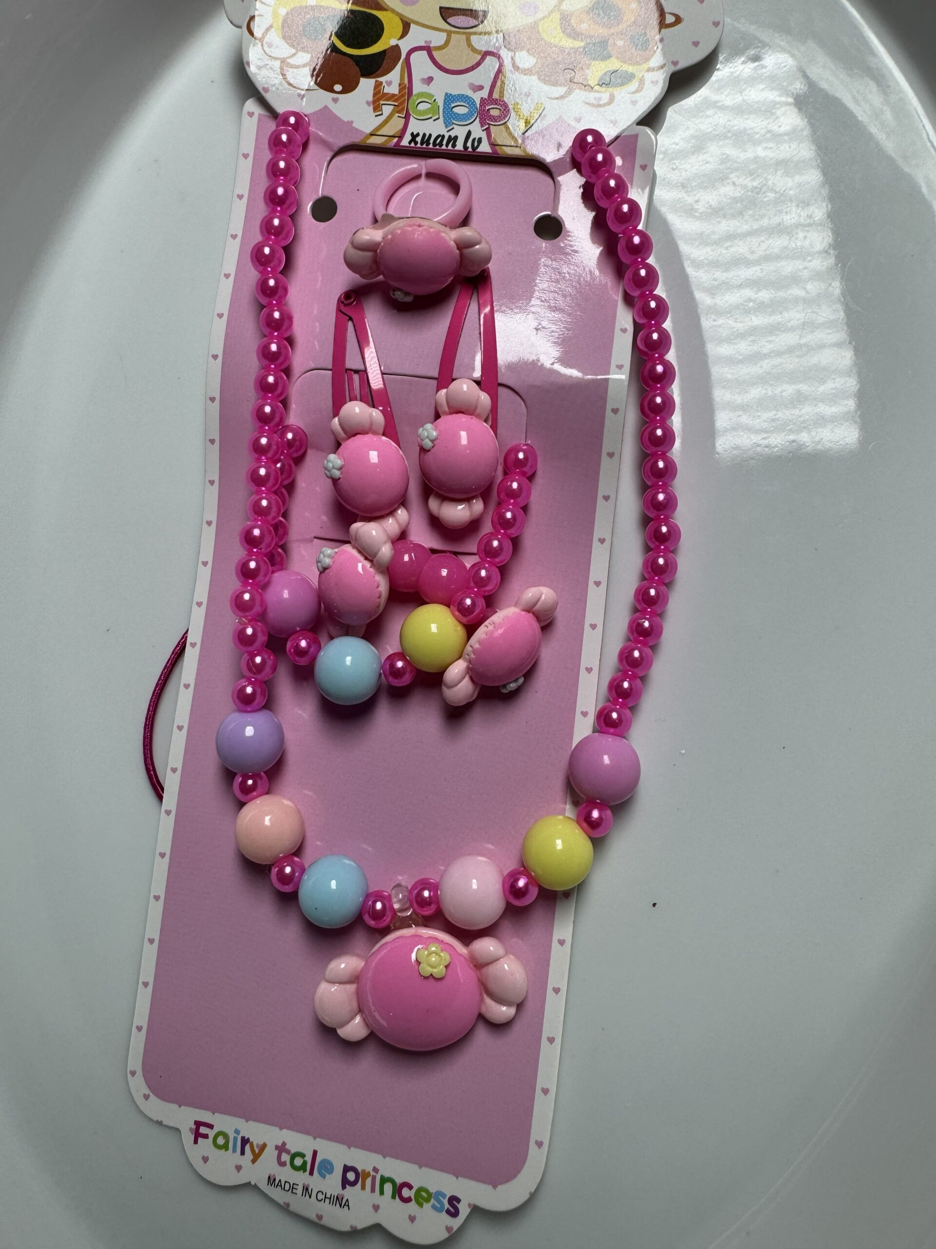 Girls Multicolour Fairy Tale Princess Necklace Set - Image 4