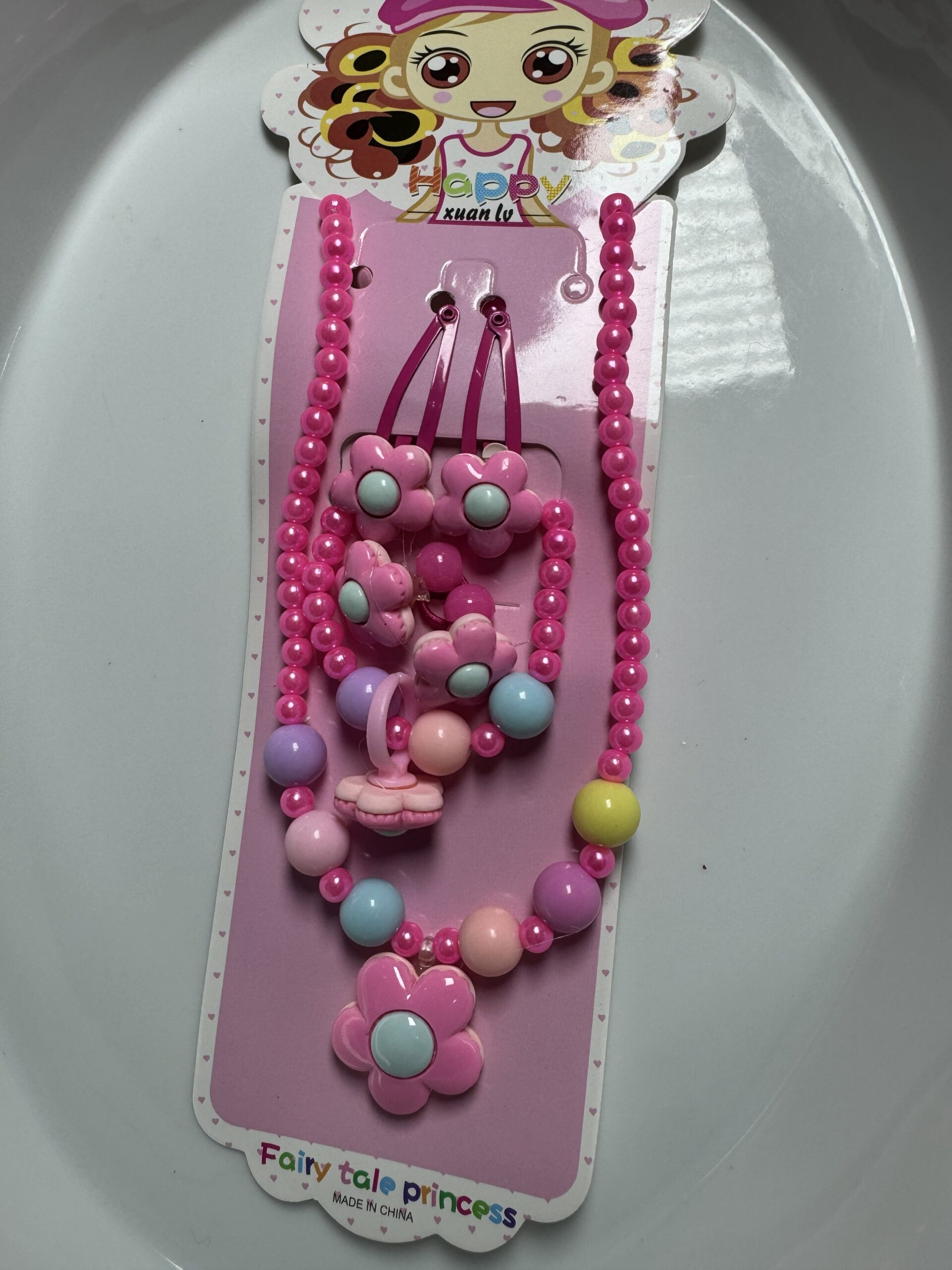 Girls Multicolour Fairy Tale Princess Necklace Set - Image 5