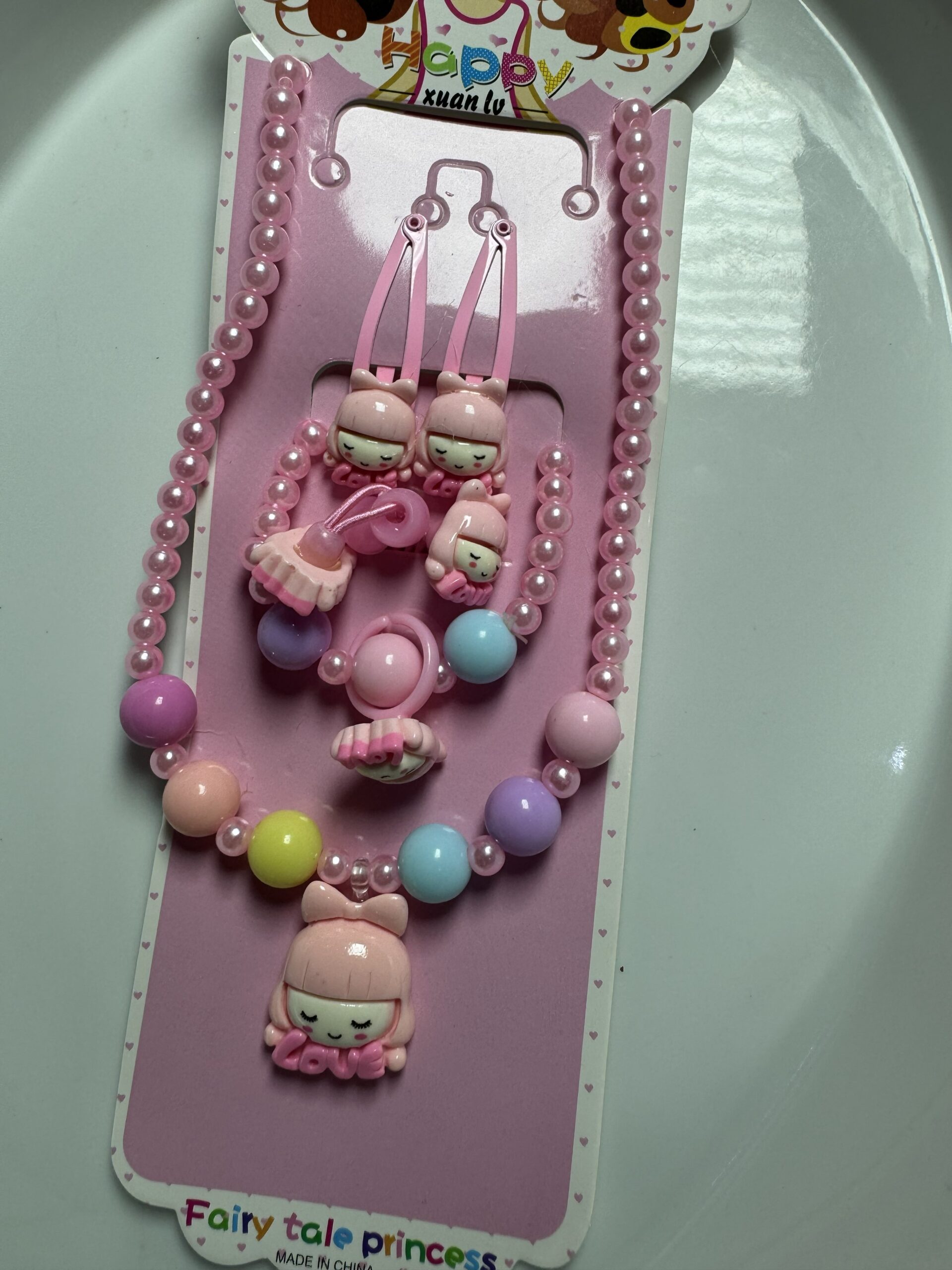 Girls Multicolour Fairy Tale Princess Necklace Set - Image 6