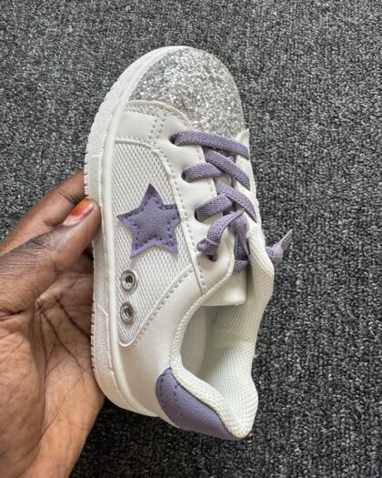 Boutique Purple, White & Silver Girls Sneakers