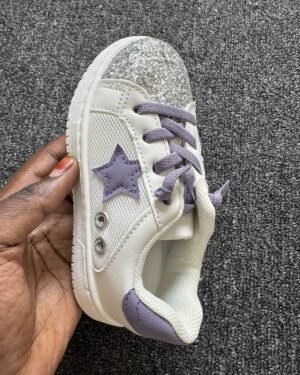 Boutique Purple, White & Silver Girls Sneakers