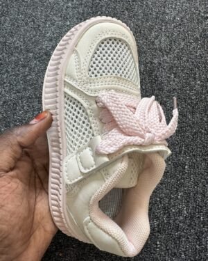 Boutique Pink & Cream Girls Sneakers