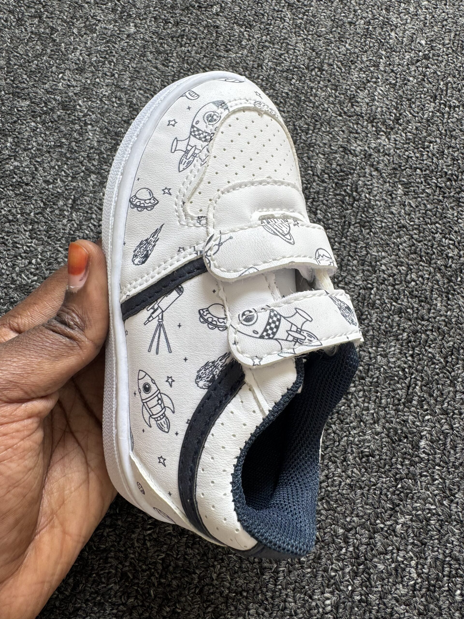 Boutique Standard Blue & White Boys Sneakers