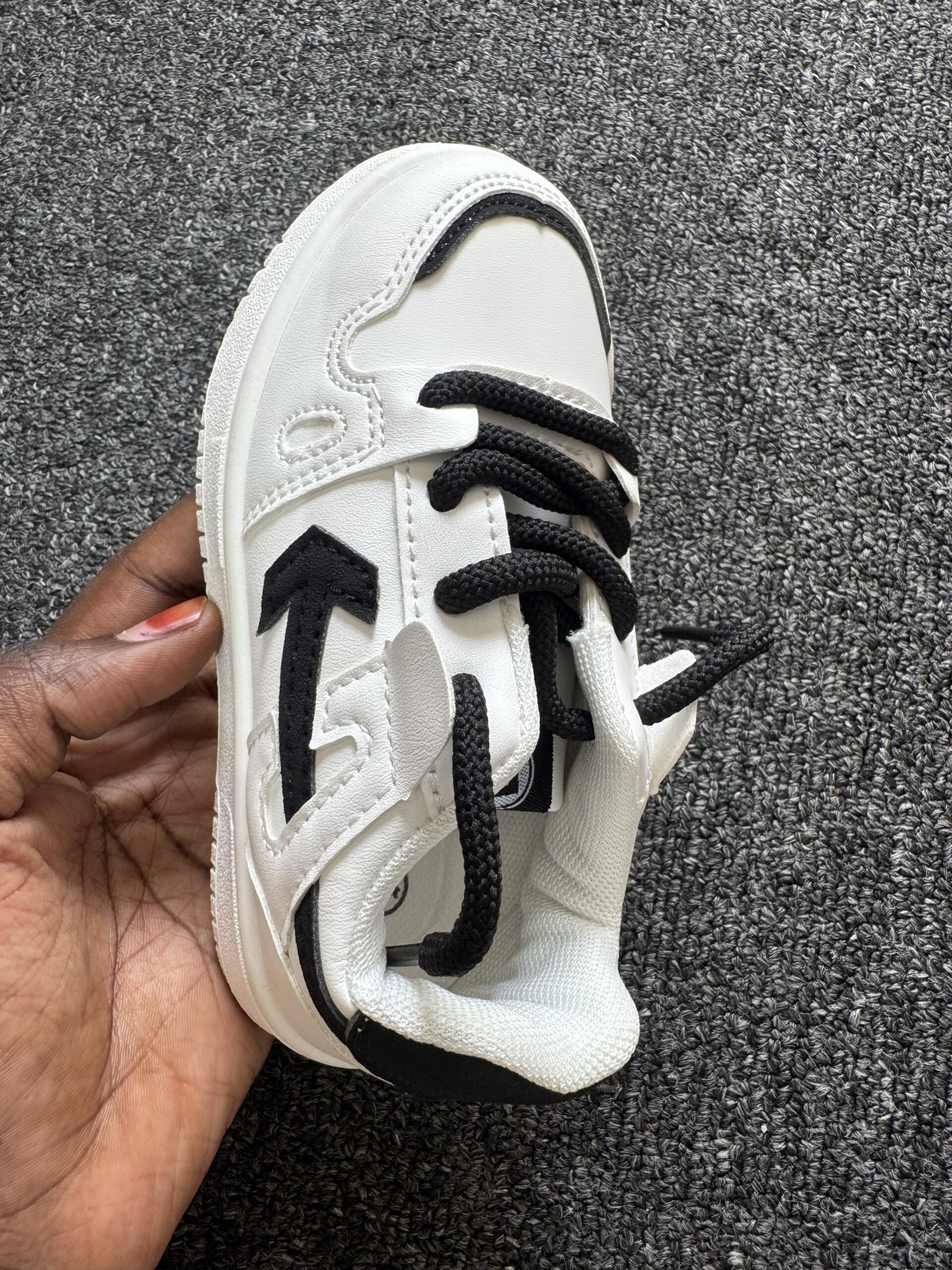 Boutique Black & White Boys Sneakers