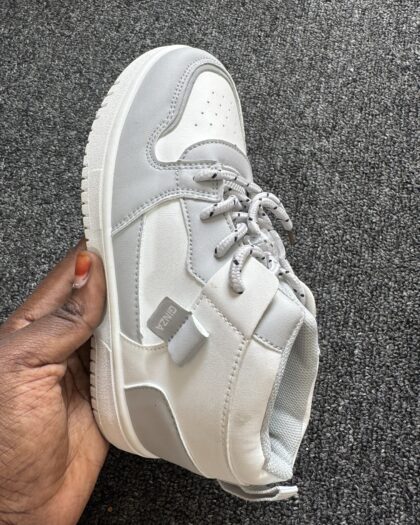 Boutique Standard White & Ash Boys Sneakers