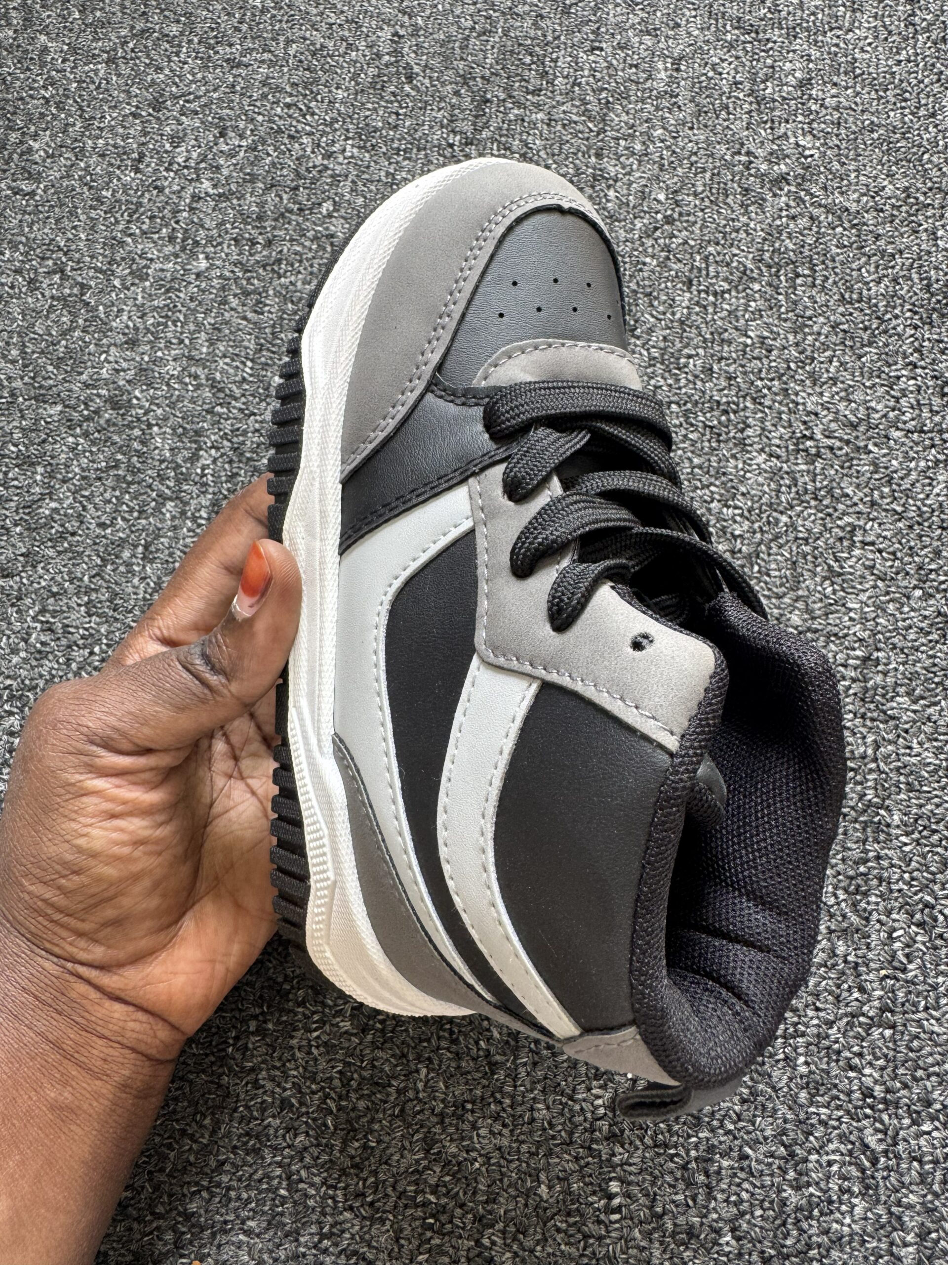 Boutique Standard Black & Ash Boys Sneakers