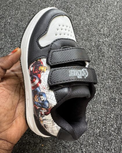Boutique White, Black & Red Boys Sneakers