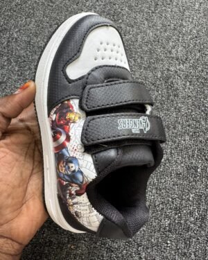 Boutique White, Black & Red Boys Sneakers