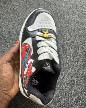 Boutique White, Black & Red Boys Sneakers