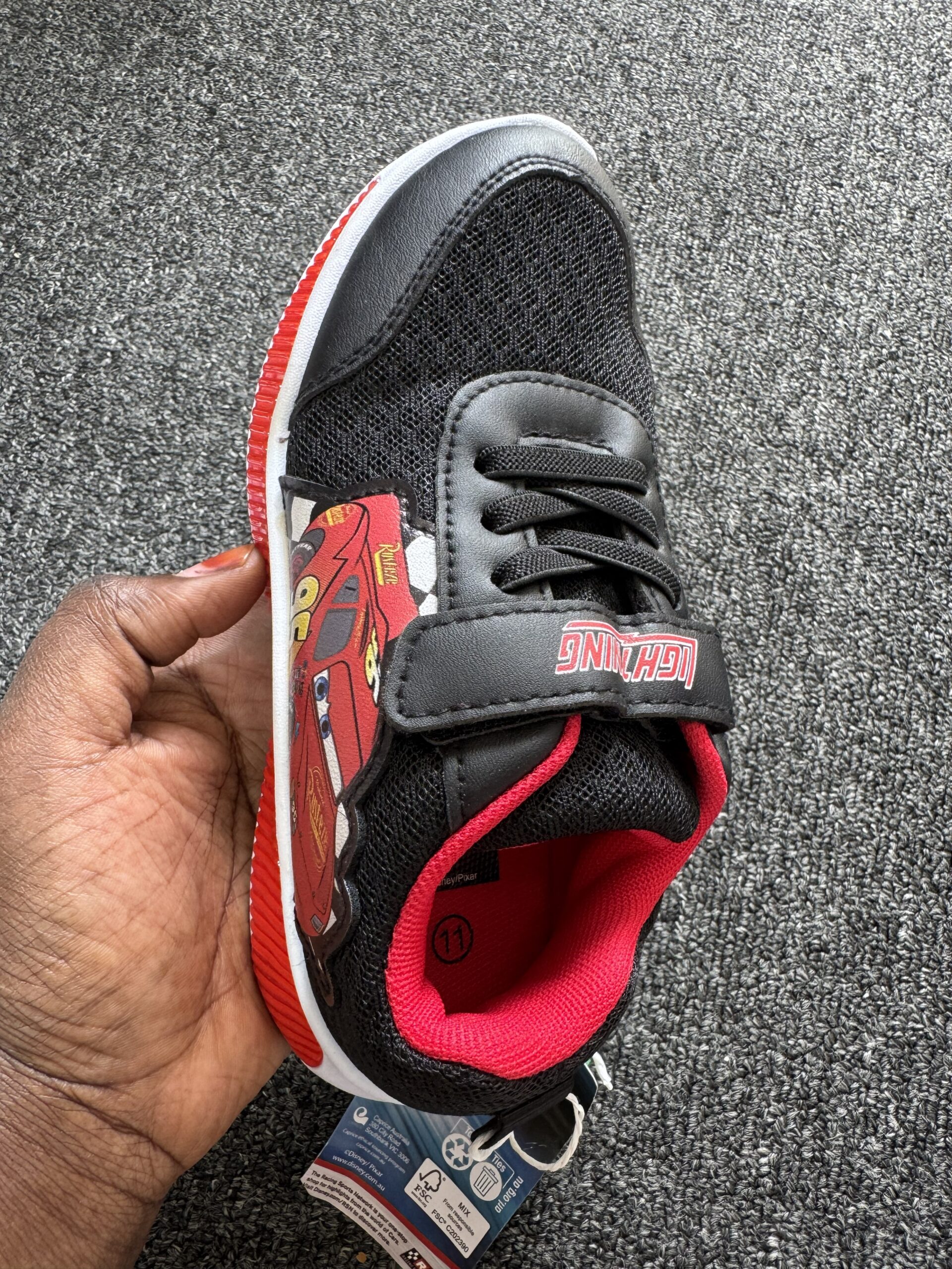 Boutique Black & Red Boys Sneakers