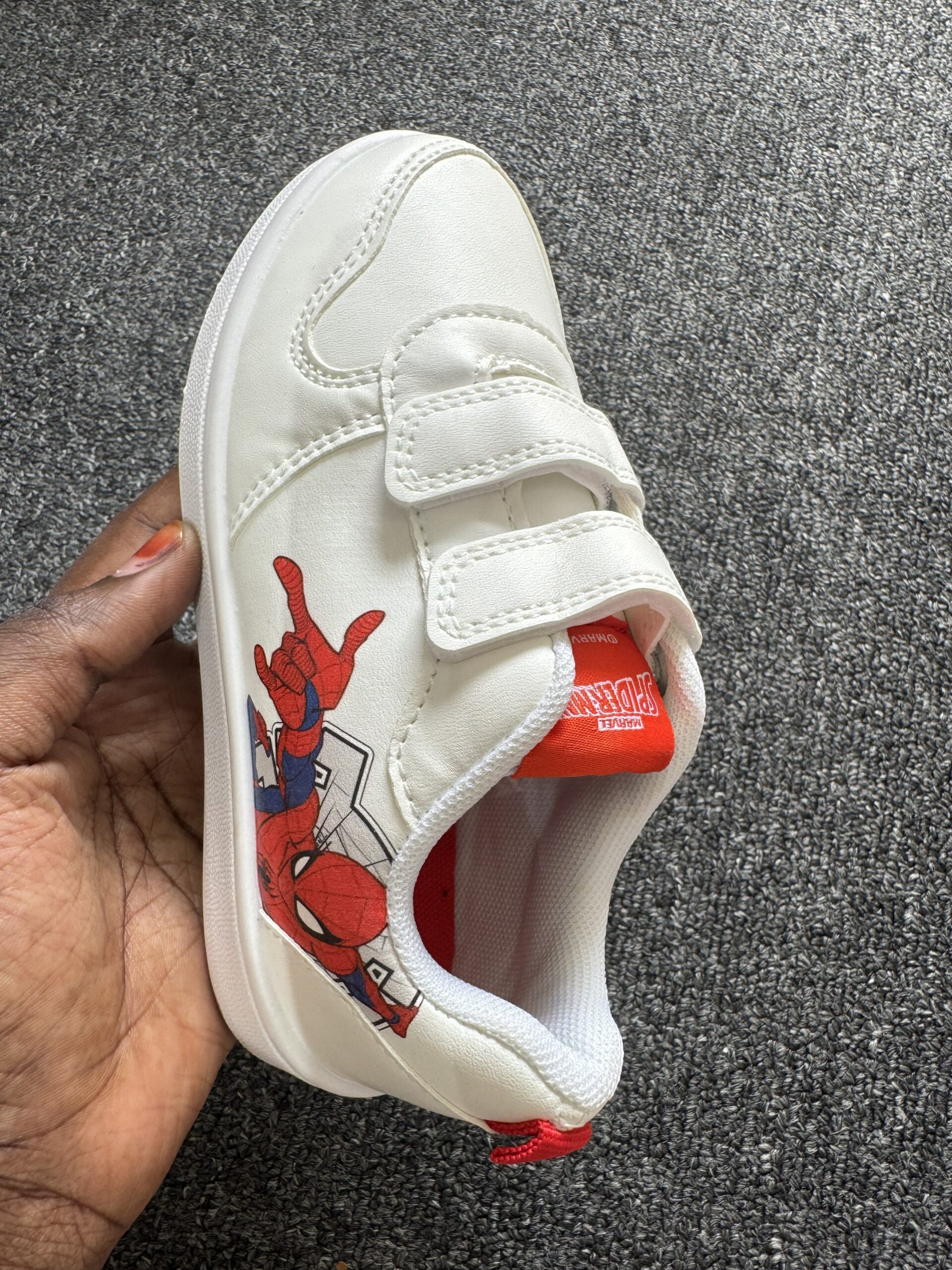 Boutique White & Red Boys Sneakers