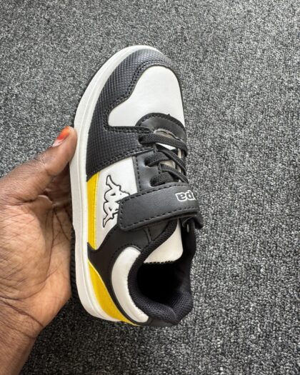 Boutique White, Black & Yellow Boys Sneakers