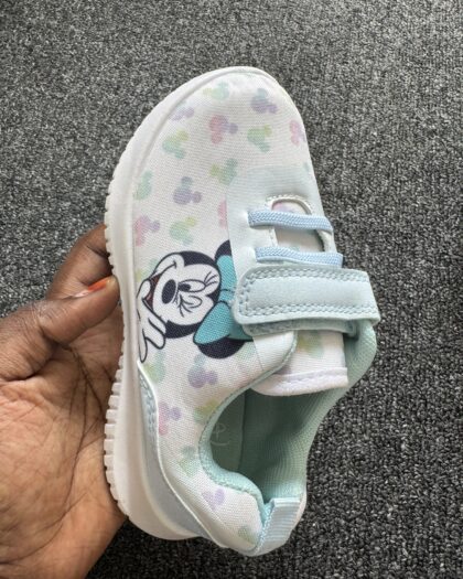 Boutique White & Blue Girls Sneakers