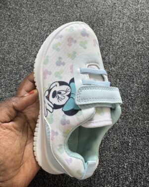 Boutique White & Blue Girls Sneakers