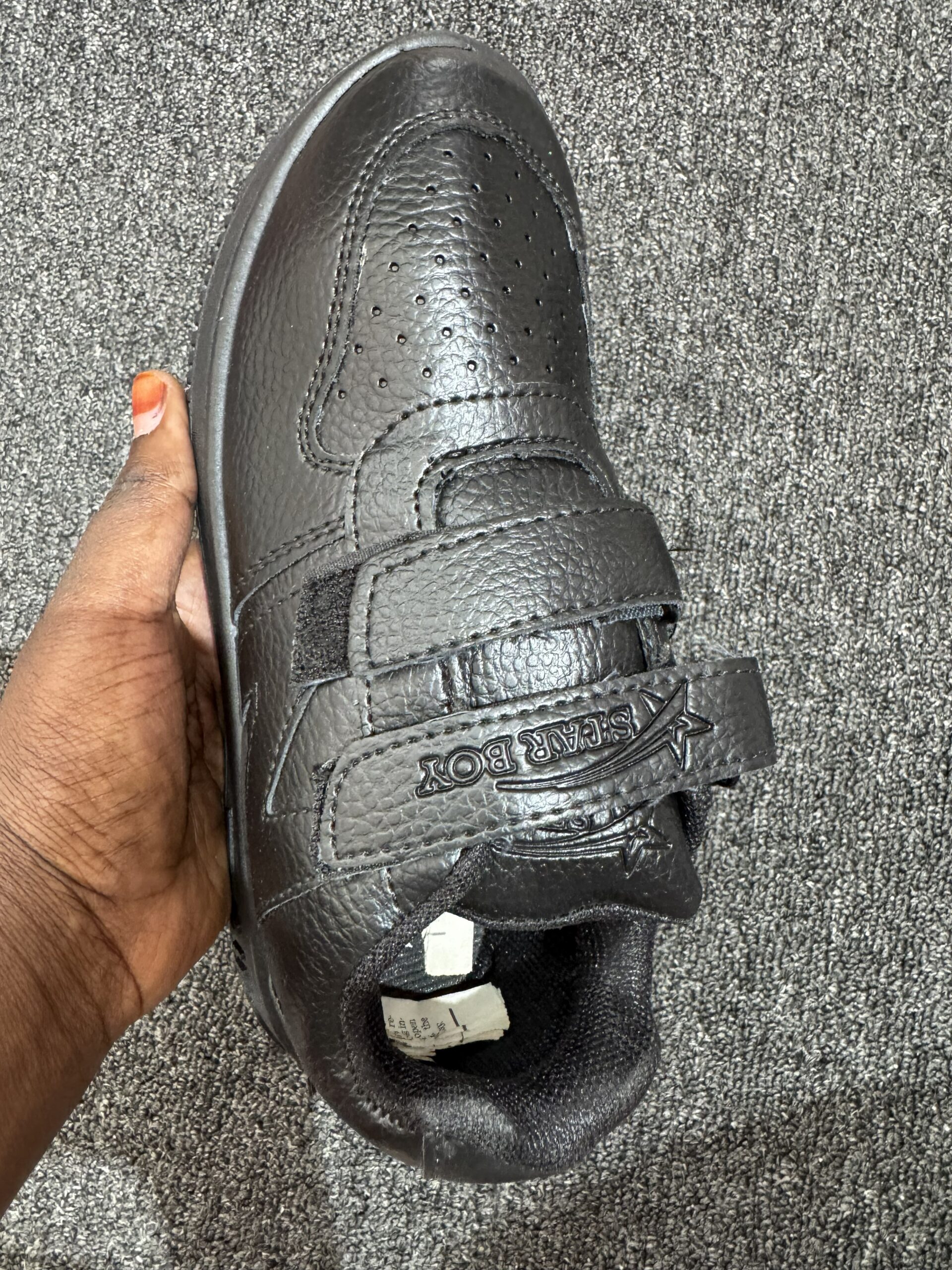 Style 12 Boys Half Covered School Shoe