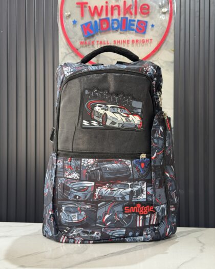 Smiggle Boys Black & Red Big School Bag
