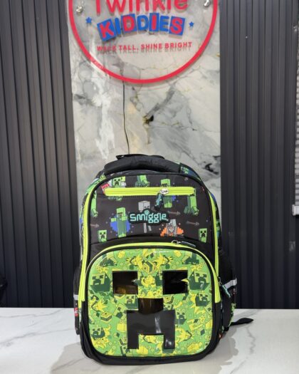 Smiggle Boys Green & Black Small School Bag