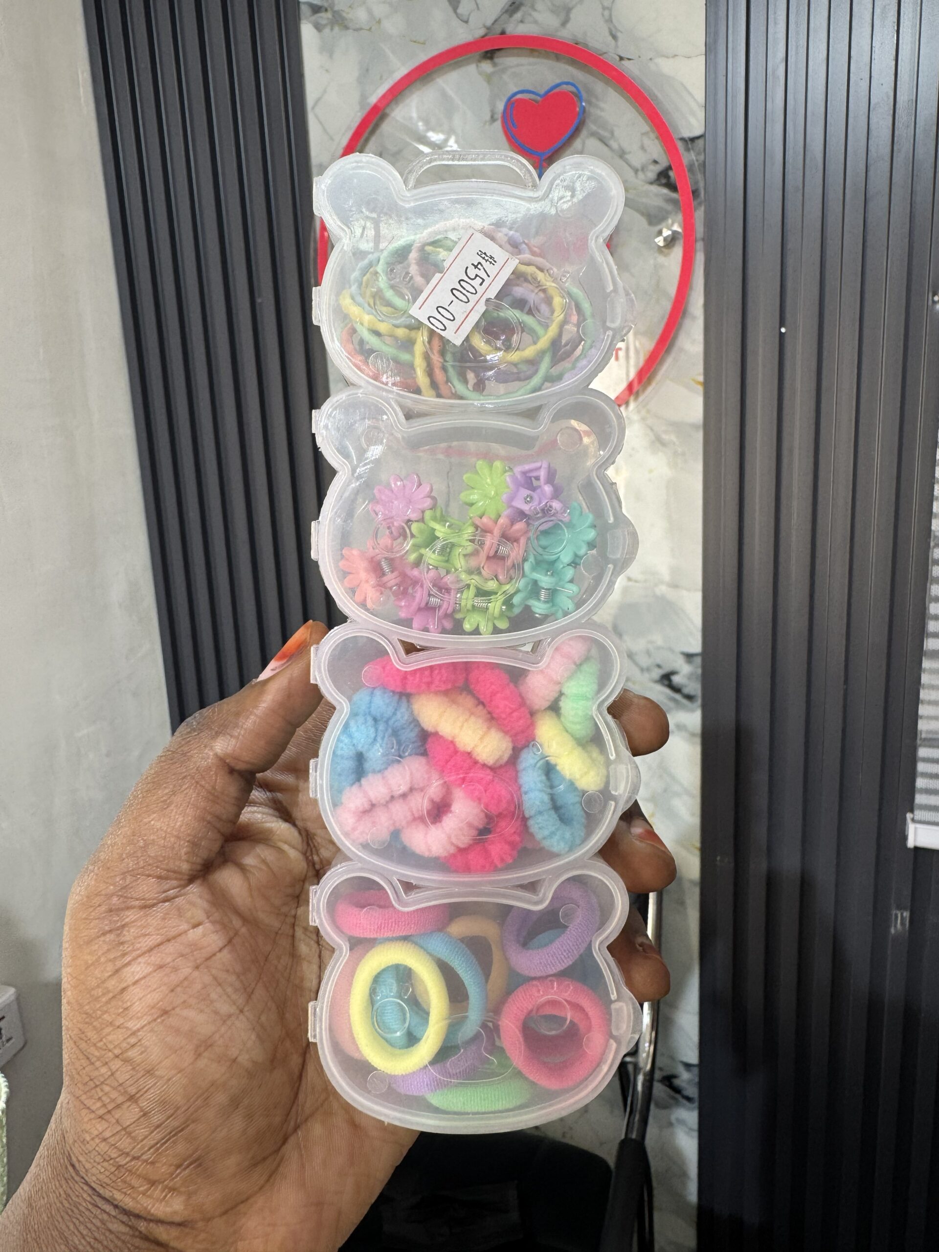 Girls Multicolour Hair Clip Pack Design 2 - Image 2
