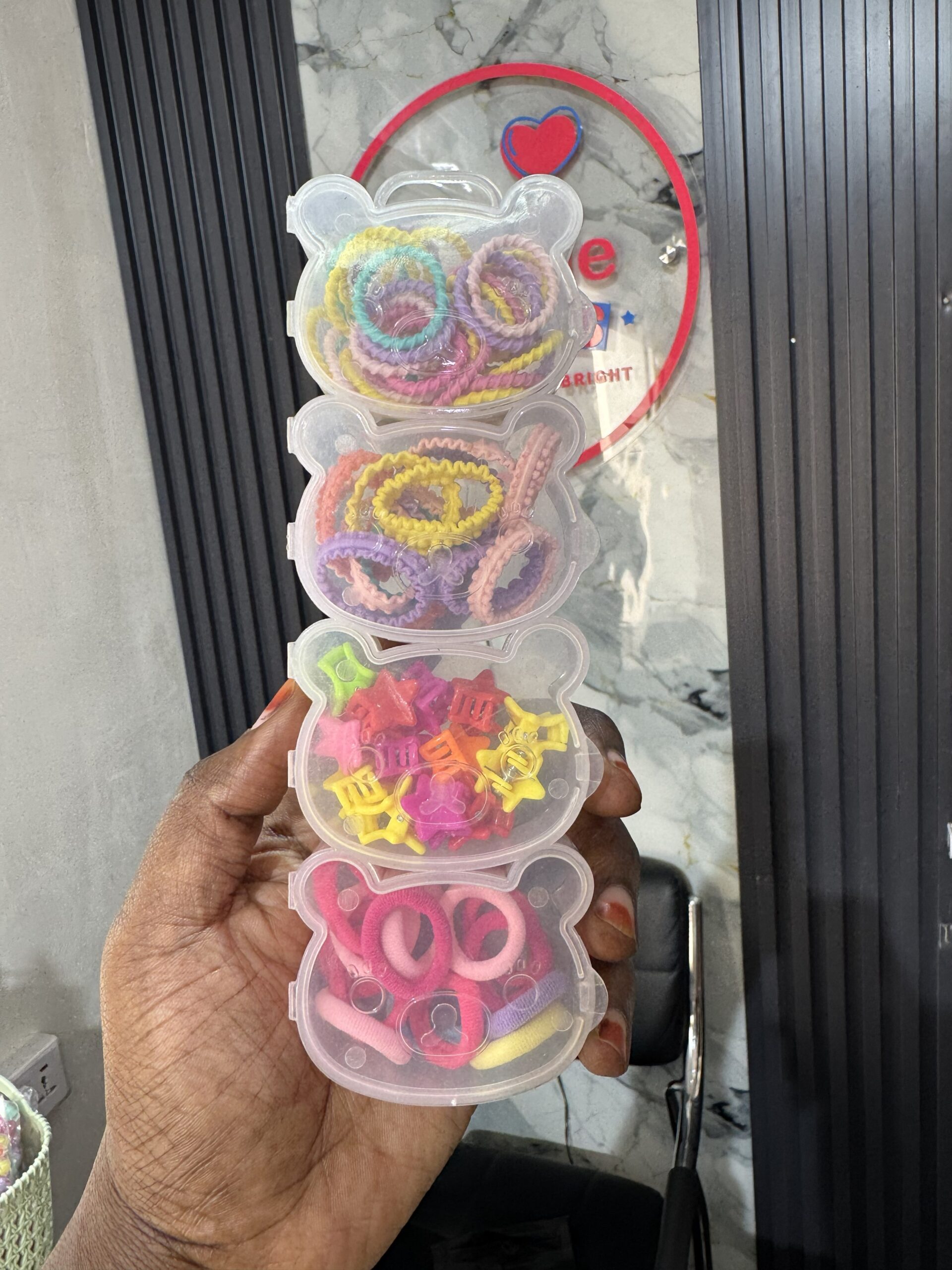 Girls Multicolour Hair Clip Pack Design 2 - Image 3