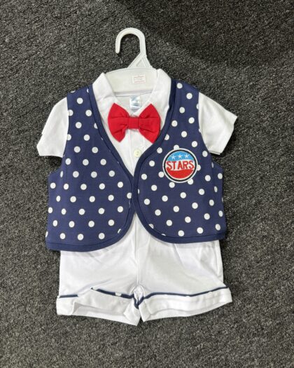 Boys Blue & White Corporate 2pcs Set