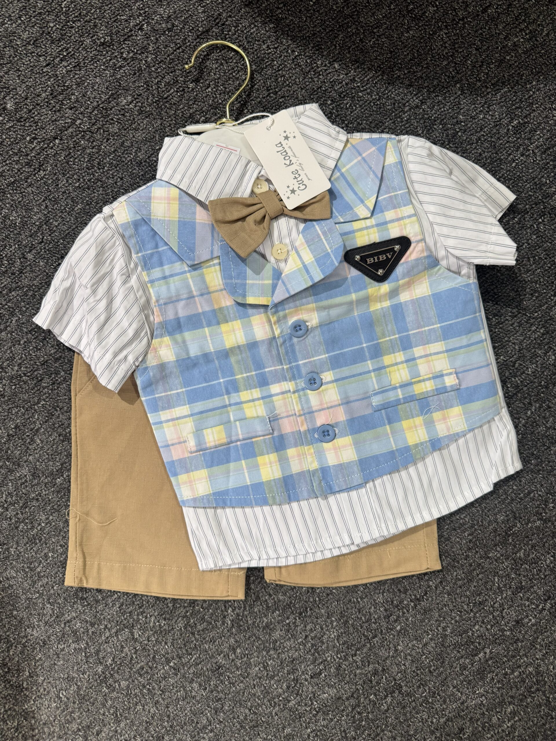 Boys Blue & White Corporate 2pcs Set